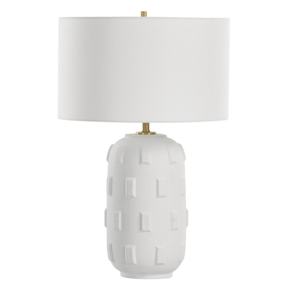 Emerie Textured White Table Lamp by Uttermost