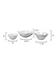 Fleur Ceramic Decorative Bowls (Set of 3), White by Jamie Young