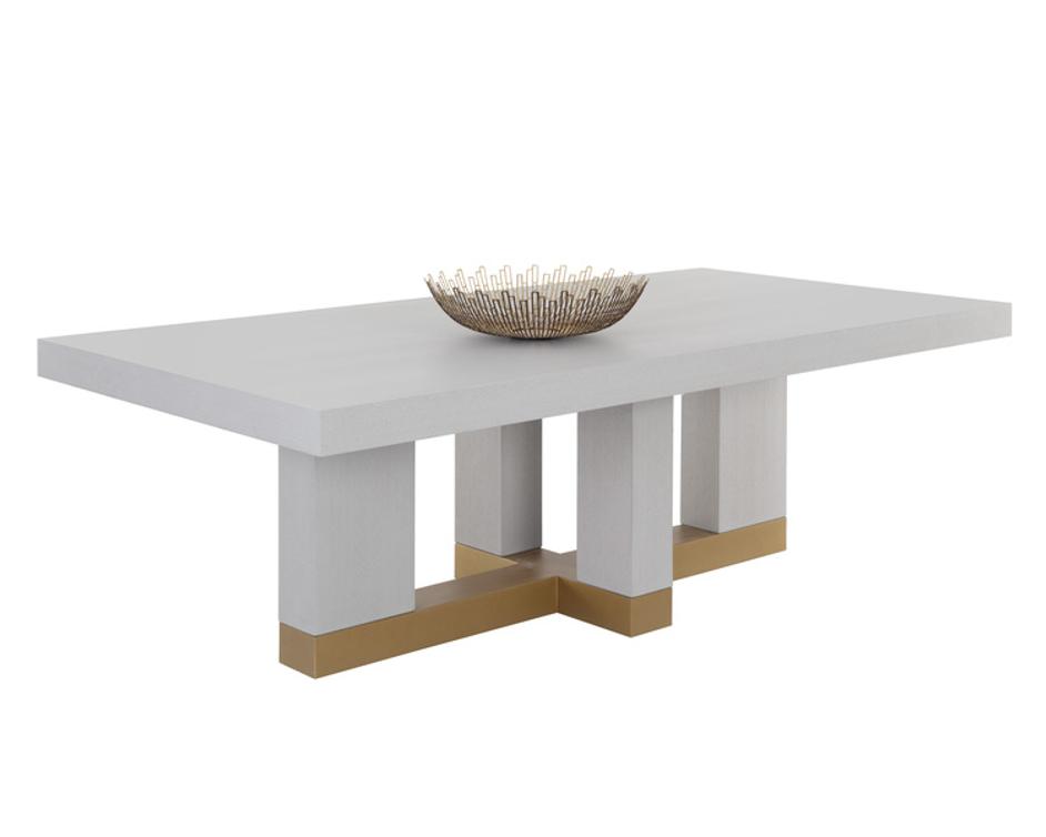 GRECO DINING TABLE - GAUNTLET GREY - 94.5" by Sunpan