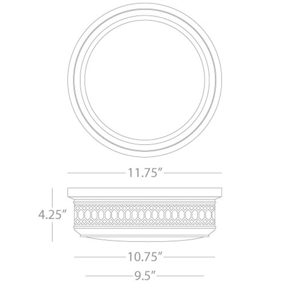 Williamsburg Tucker Flushmount by ROBERT ABBEY