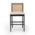 Antonia Cane Armless Bar + Counter Stool - Savile Flax by Four Hands