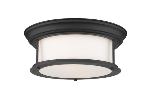 Sonna 2 Light Flush Mount in Matte Black Finish by Z-Lite