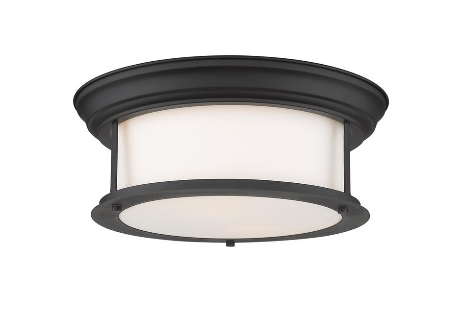 Sonna 2 Light Flush Mount in Matte Black Finish by Z-Lite