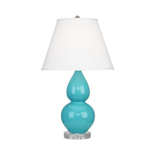 Egg Blue Small Double Gourd Accent Lamp by Robert Abbey