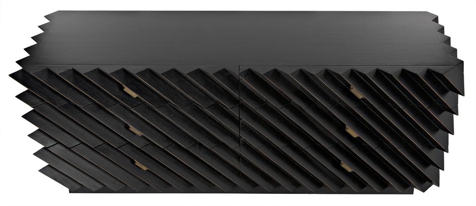 Hikaru Dresser, Hand Rubbed Black by Noir Furniture