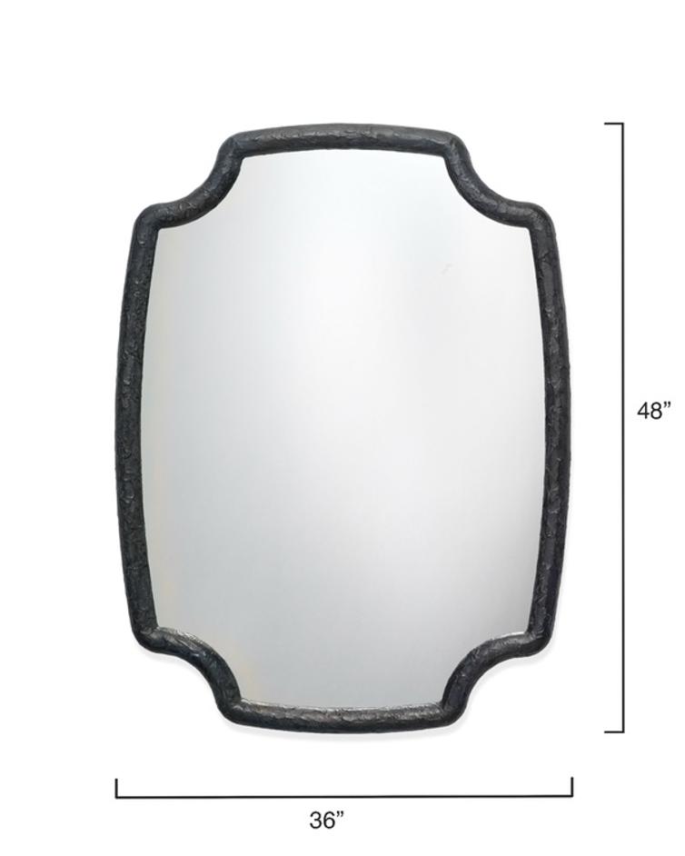 Selene Wall Mirror, Black by Jamie Young