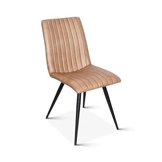 Chelsea Dining Chair, Antique Ivory Leather by Home Trends & Design