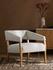 Gary Club Chair In Knoll Natural by FOUR HANDS