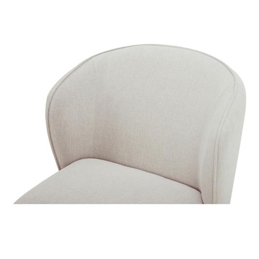 Larson Rolling Dining Chair Heather Grey by Moes Home