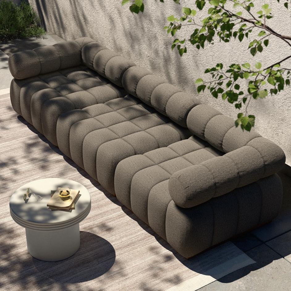 Roma Outdoor 3Pc Sec Sofa In Alessi Fawn by FOUR HANDS