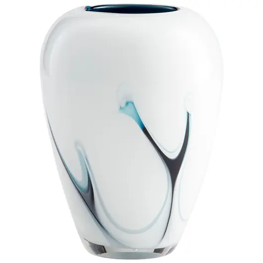 Deep Sky Vase in Blue and White by Cyan Design