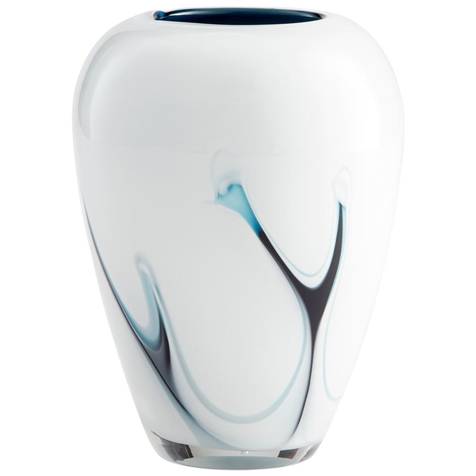 Deep Sky Vase in Blue and White by Cyan Design
