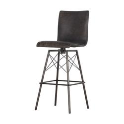 Diaw Bar Stool-Rialto Ebony by FOUR HANDS