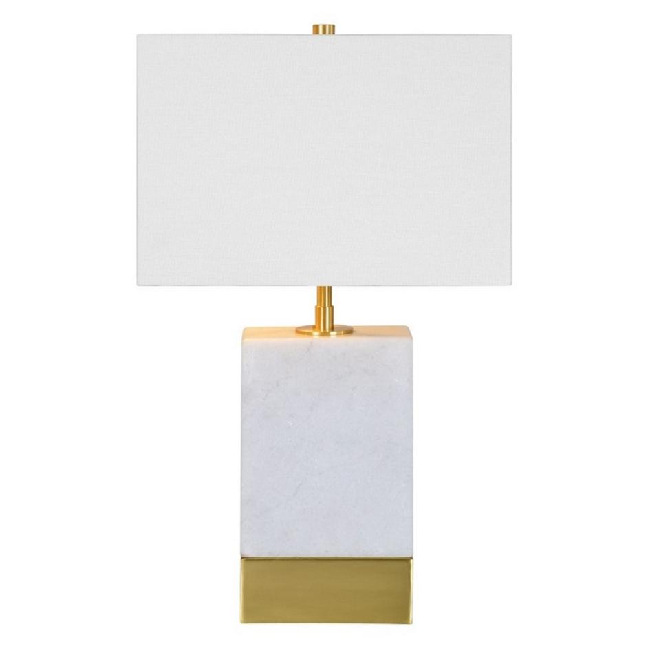 Lucent In White Marble, Gold by Renwil