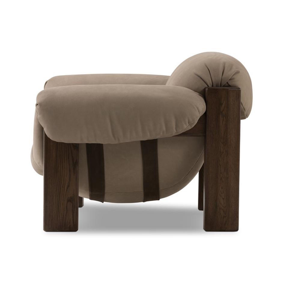 Samena Chair in Nubuck Sand by FOUR HANDS