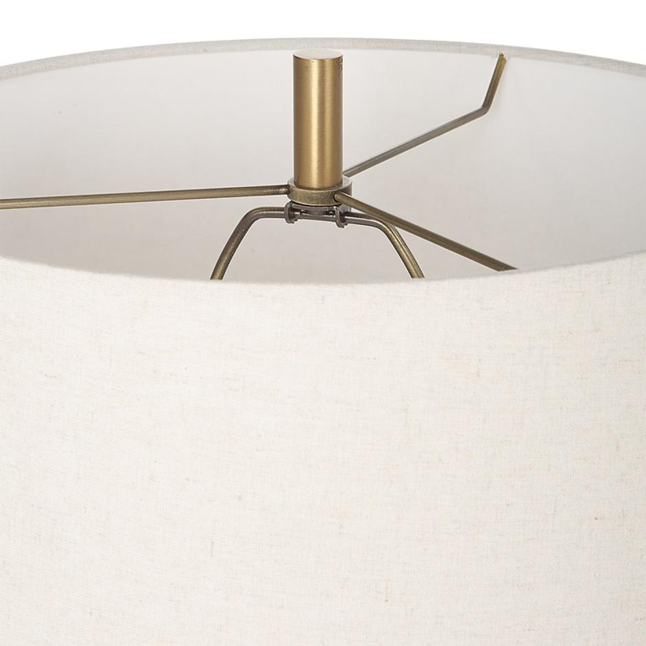 Marille Ivory Stone Table Lamp by Uttermost