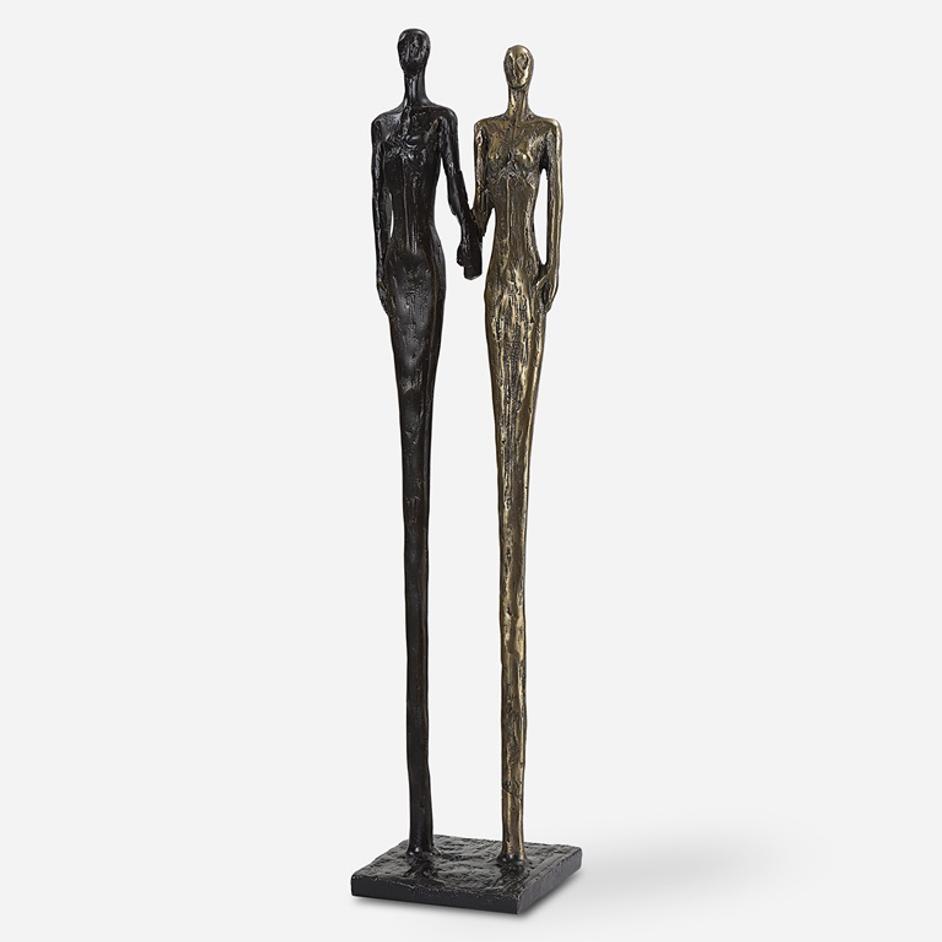 Two's Company Cast Iron Sculpture by Uttermost