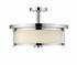 Savannah 3 Light Semi Flush Mount in Chrome Finish by Z-Lite