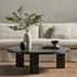 Mesa Large Round Coffee Table In Ebony by FOUR HANDS