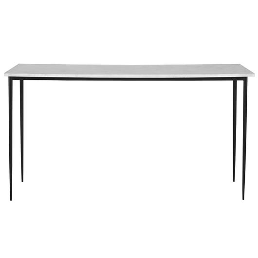 Nightfall White Marble Console Table by Uttermost
