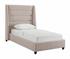 Koah Blush Velvet Bed in Twin by tov furniture