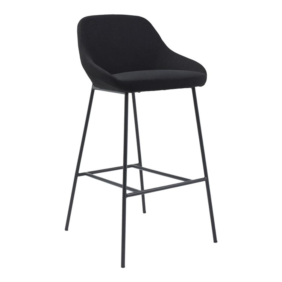 SHELBY BAR STOOL BLACK by Moes Home