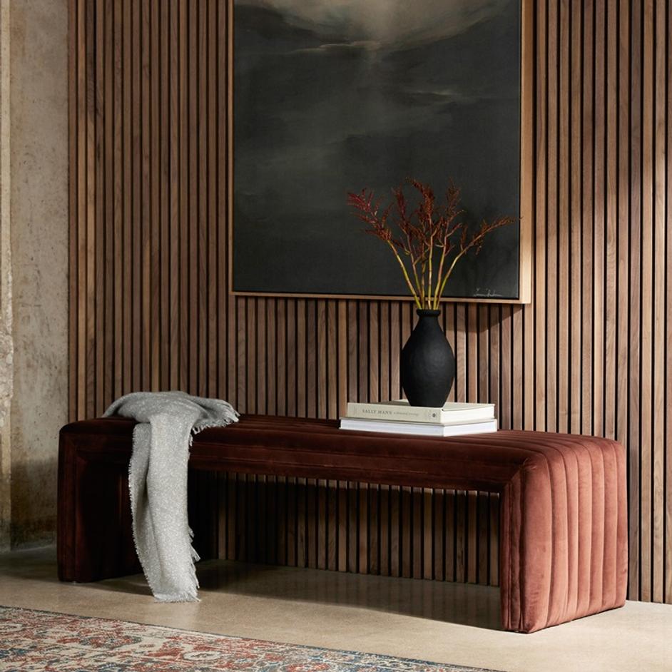 Augustine Bench - Surrey Auburn by Four Hands