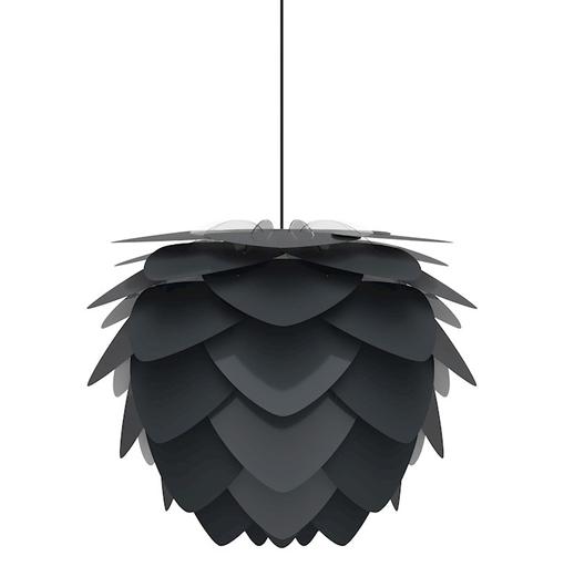 Aluvia Medium Plug-In Pendant in Anthracite with Black cord by UMAGE