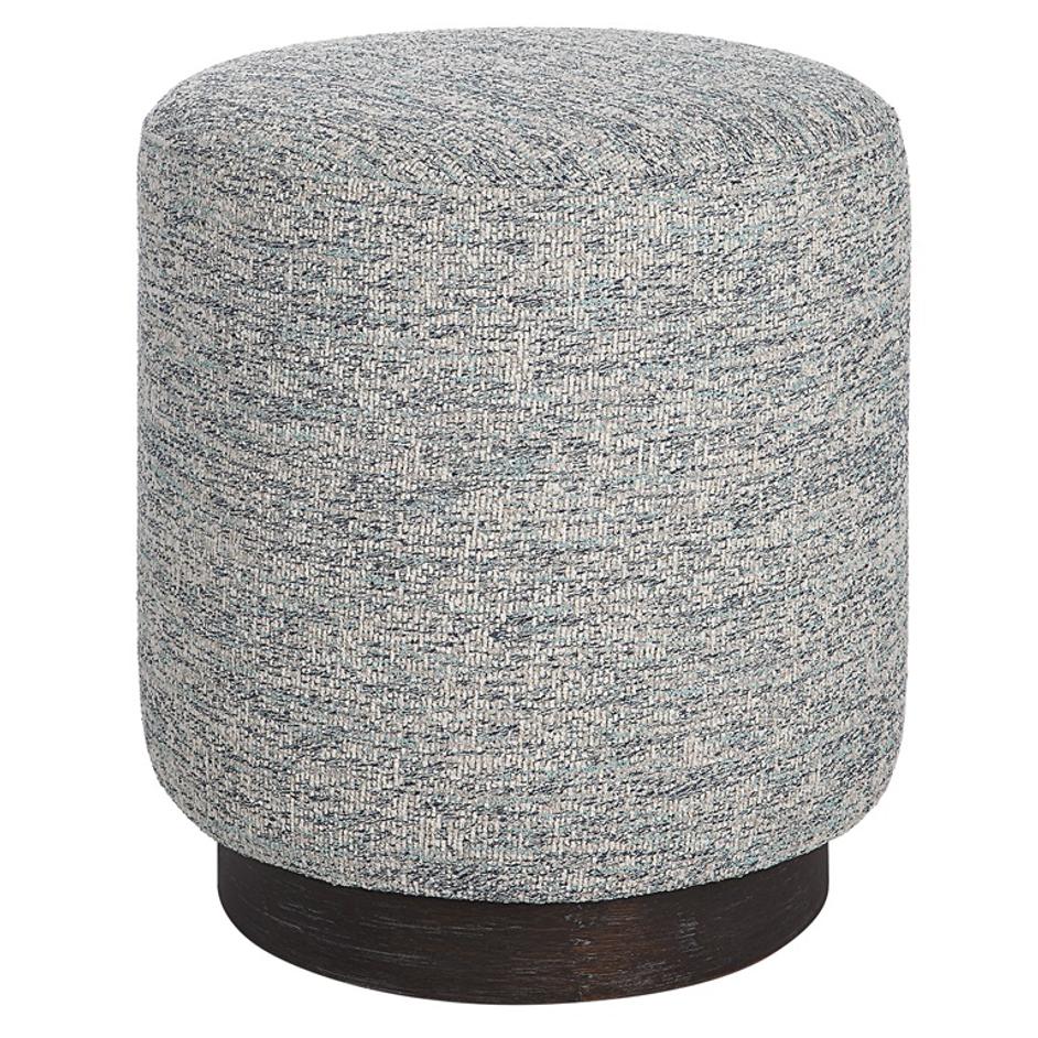 Avila Tweed Round Ottoman by Uttermost
