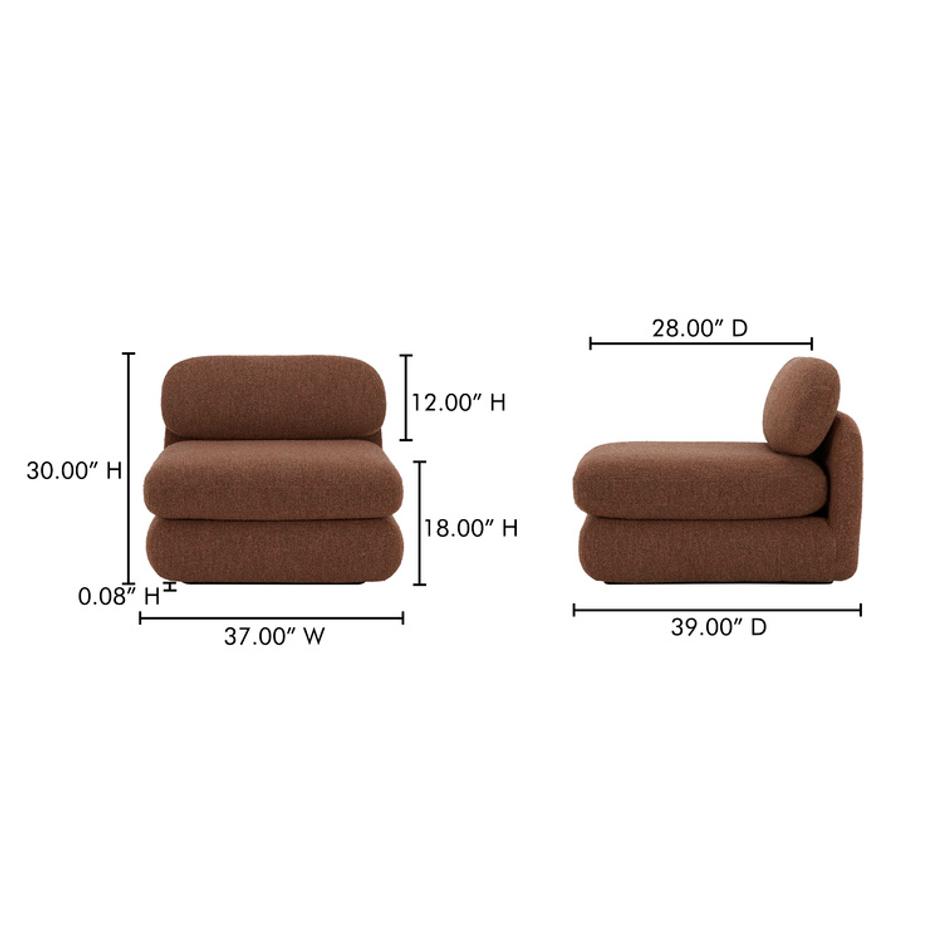 Scout Lounge Chair Toffee by Moes Home