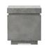 Posen Outdoor Square Propane Enclosure In Pewter Concrete by Four Hands