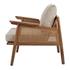 Teramo Rattan Accent Arm Chair In Mid Brown by New Pacific Direct
