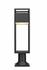 Barwick 1 Light Outdoor Pier Mounted Fixture in Black Finish by Z-Lite