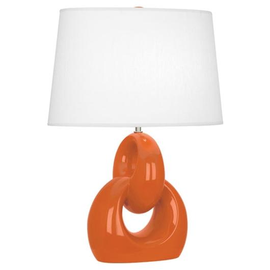 Pumpkin Fusion Table Lamp by Robert Abbey
