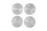 Ripple Wall Disk, Set Of 4, Resin, Large, Silver Leaf With Antiquing by PHILLIPS COLLECTION