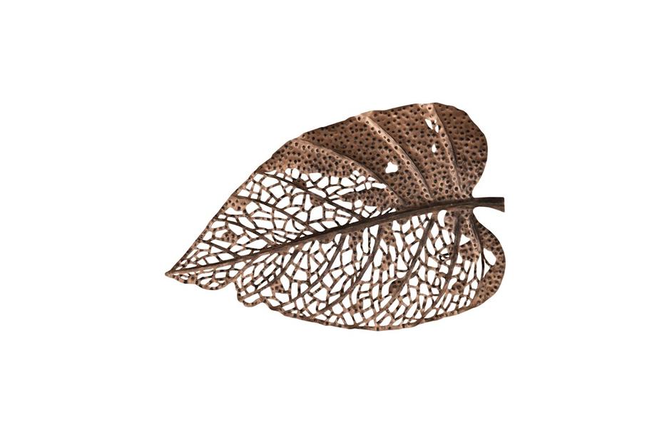 Birch Leaf Wall Art, Copper, Small by PHILLIPS COLLECTION