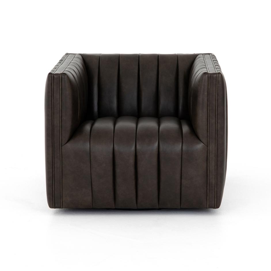 Augustine Swivel Chair-Deacon Wolf by FOUR HANDS