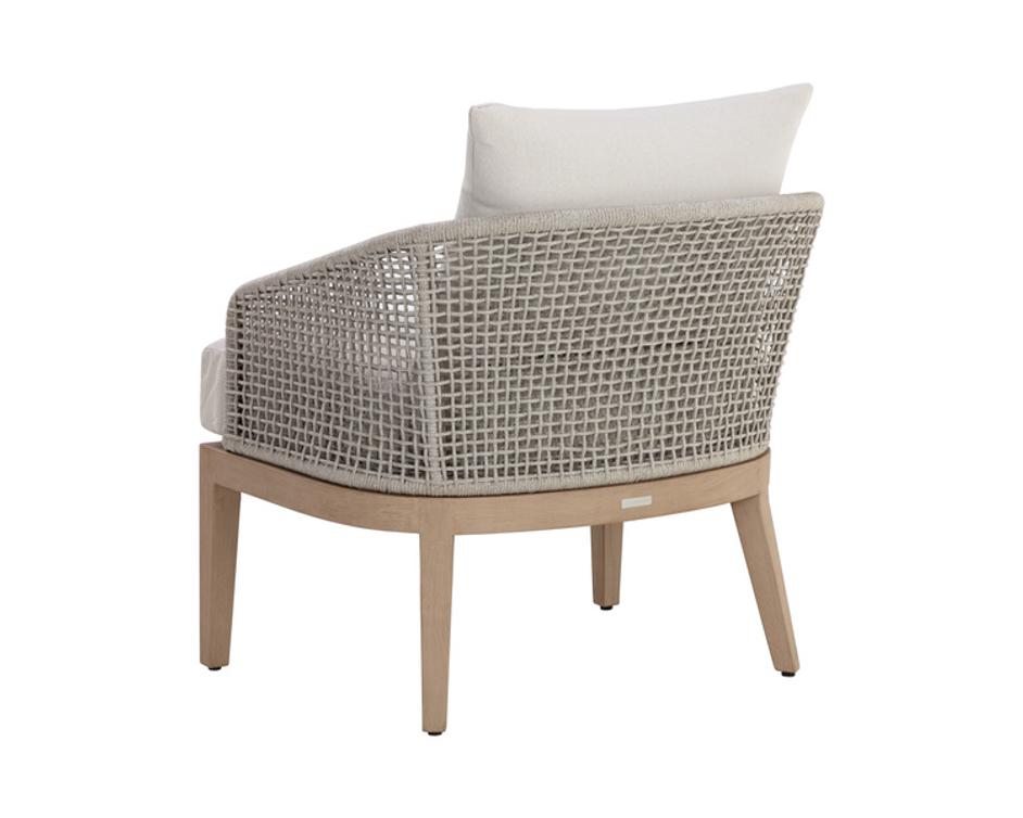 CAPRI LOUNGE CHAIR - DRIFT BROWN - PALAZZO CREAM by Sunpan