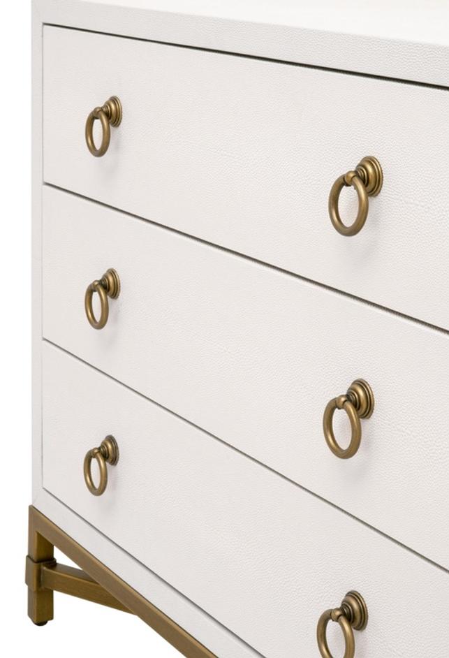 Strand Shagreen 3-Drawer Nightstand by Essentials For Living