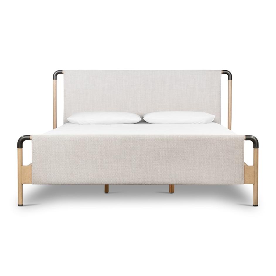 Harriett Bed In Gibson Wheat In King by FOUR HANDS