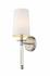 Mila 1 Light Wall Sconce in Brushed Nickel Finish by Z-Lite