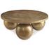Triplet Antique Brass Coffee Table by Uttermost