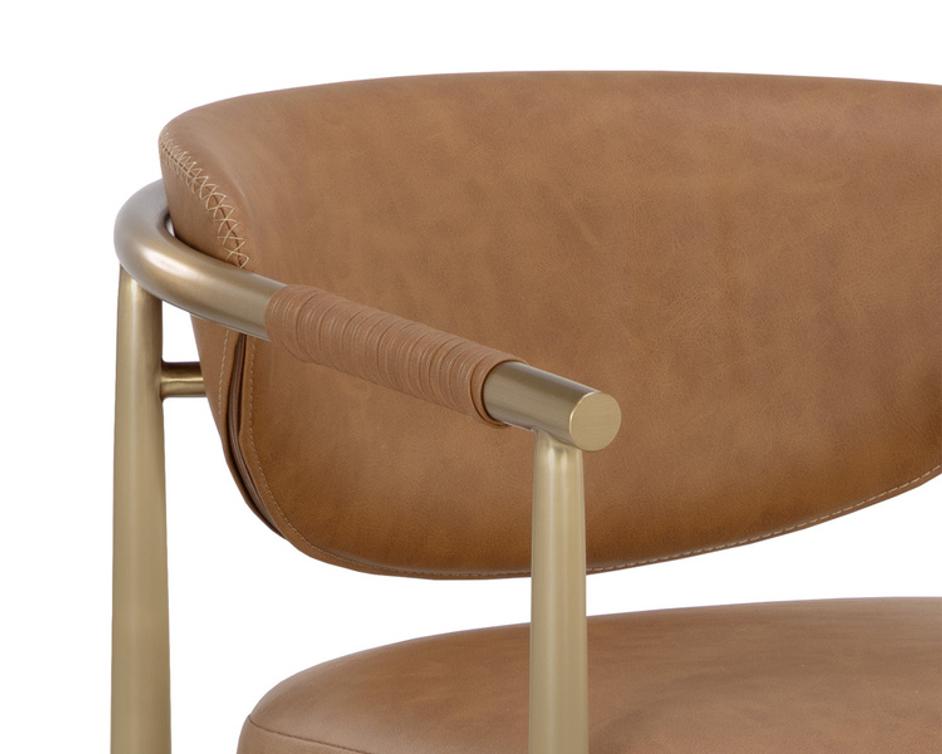 HELOISE BARSTOOL - MILLIKEN COGNAC by Sunpan