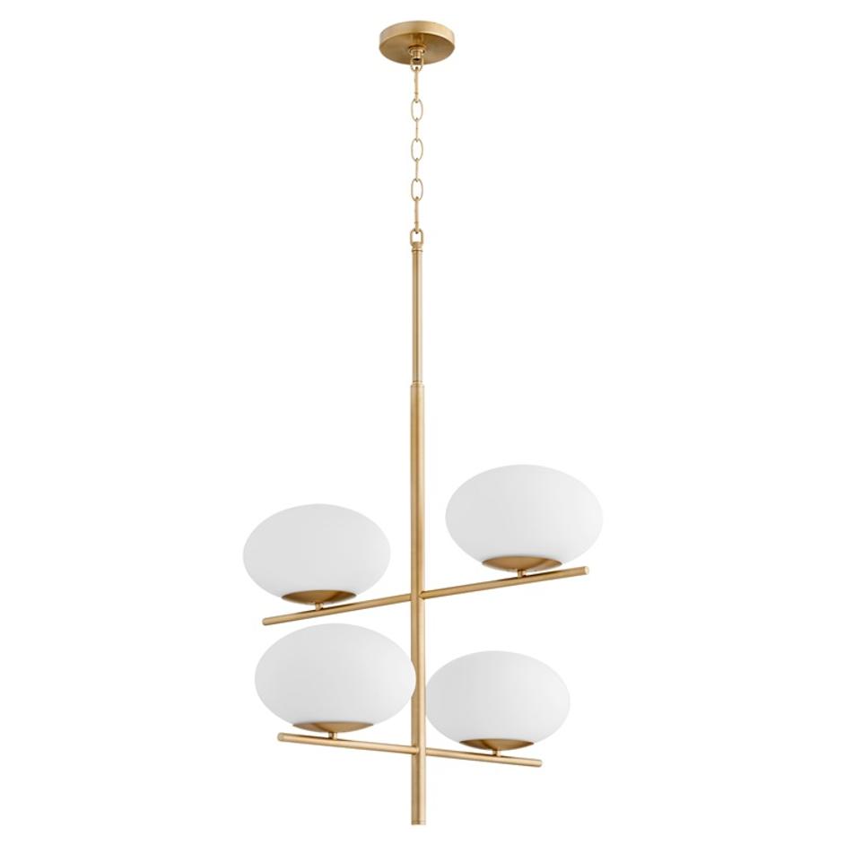 Pod Chandelier | Aged Brass - Small by Cyan Design