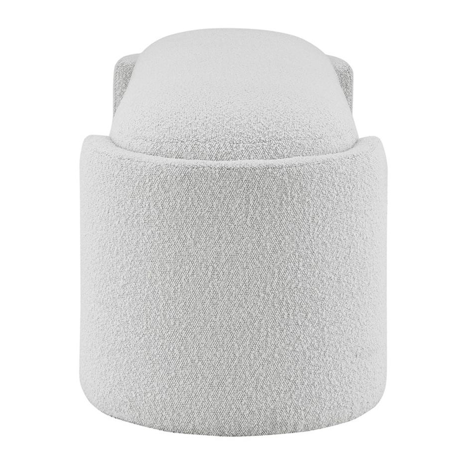 Felicia Fabric Bench, Boucle Beige by New Pacific Direct