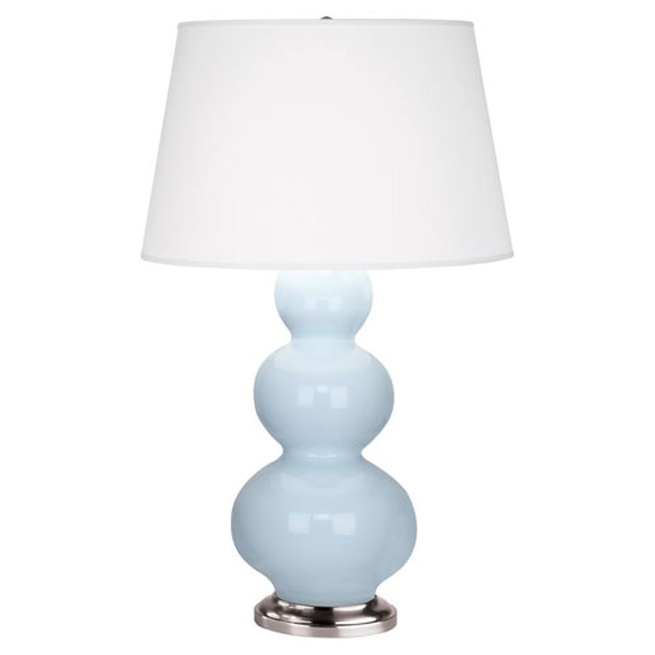 Baby Blue Triple Gourd Table Lamp by Robert Abbey