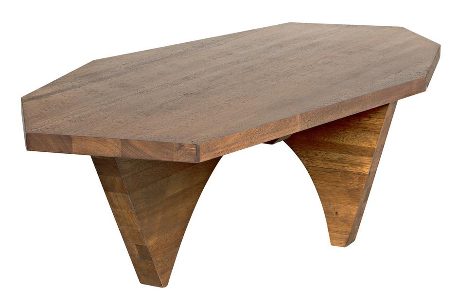 Gadling Dark Walnut Coffee Table by Noir Furniture