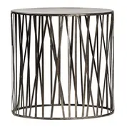 Murray Side Table Nickel by Dovetail