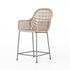 Bandera Outdoor Woven Counter Stool In Wht by FOUR HANDS