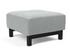 DELUXE EXCESS OTTOMAN in MELANGE LIGHT GREY FABRIC WITH Dark Wood LEGS 538 by INNOVATION USA